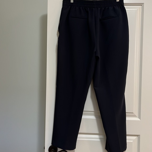 Zara Buttoned Straight Leg Pants in Navy. Size XL - Picture 7 of 8